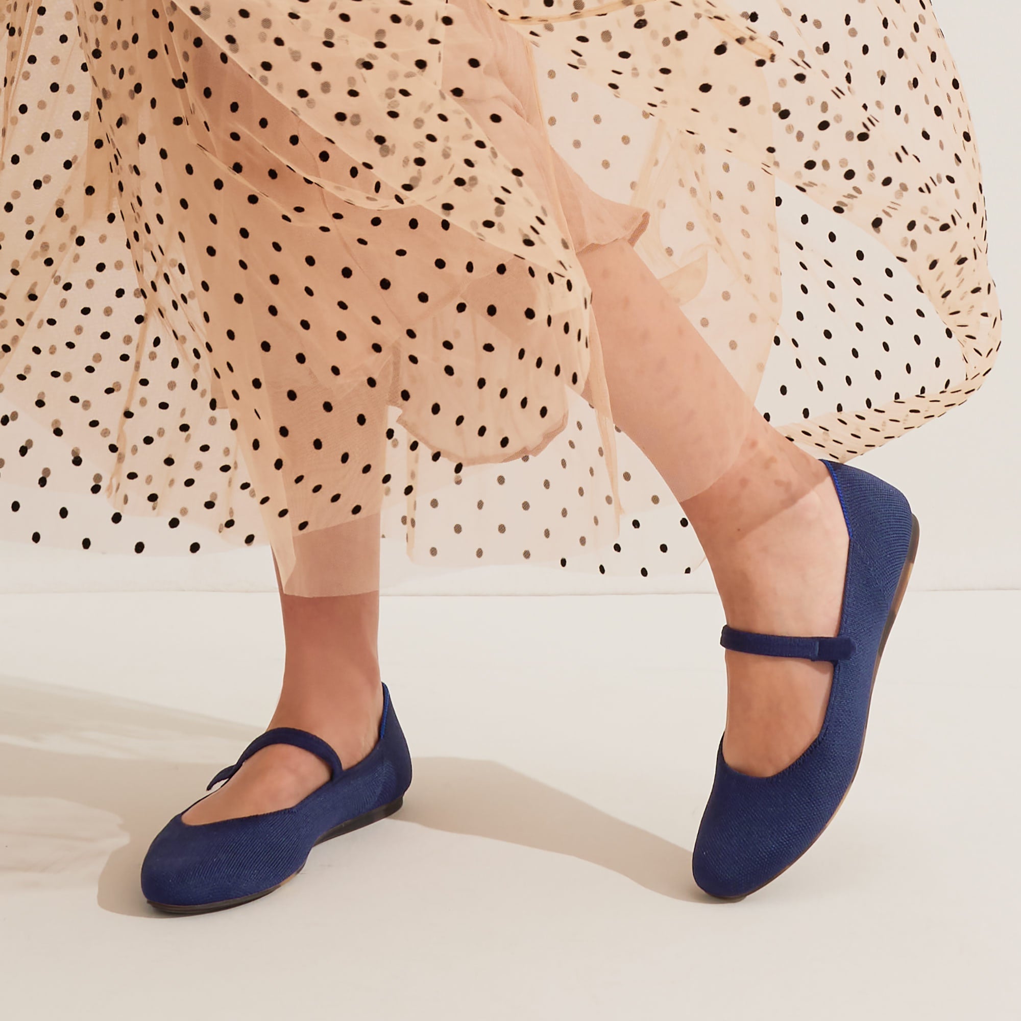 The Square Mary Jane - Deep Navy