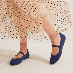 The Square Mary Jane - Deep Navy
