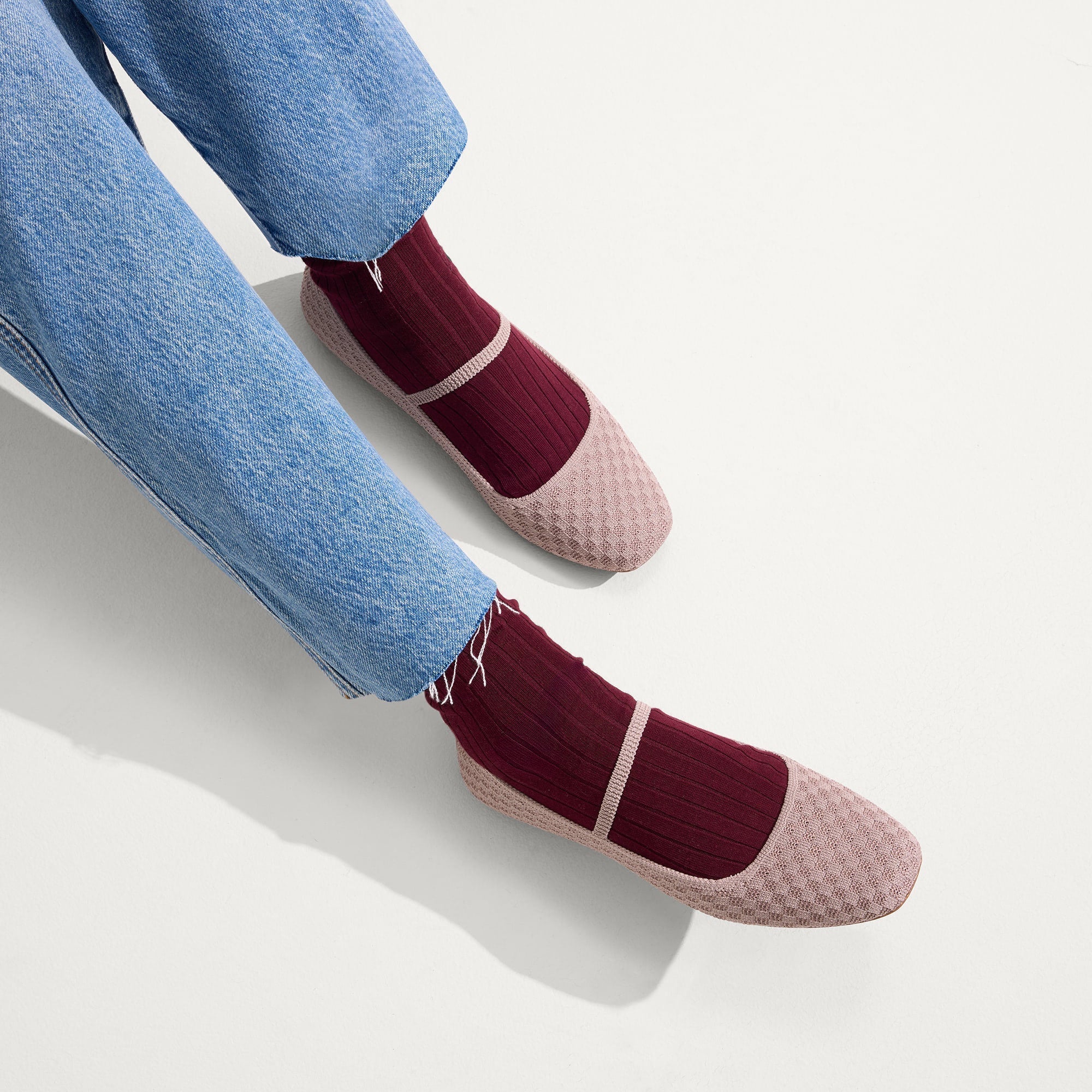 The Max Square Mary Jane - Dusty Lilac Basketweave