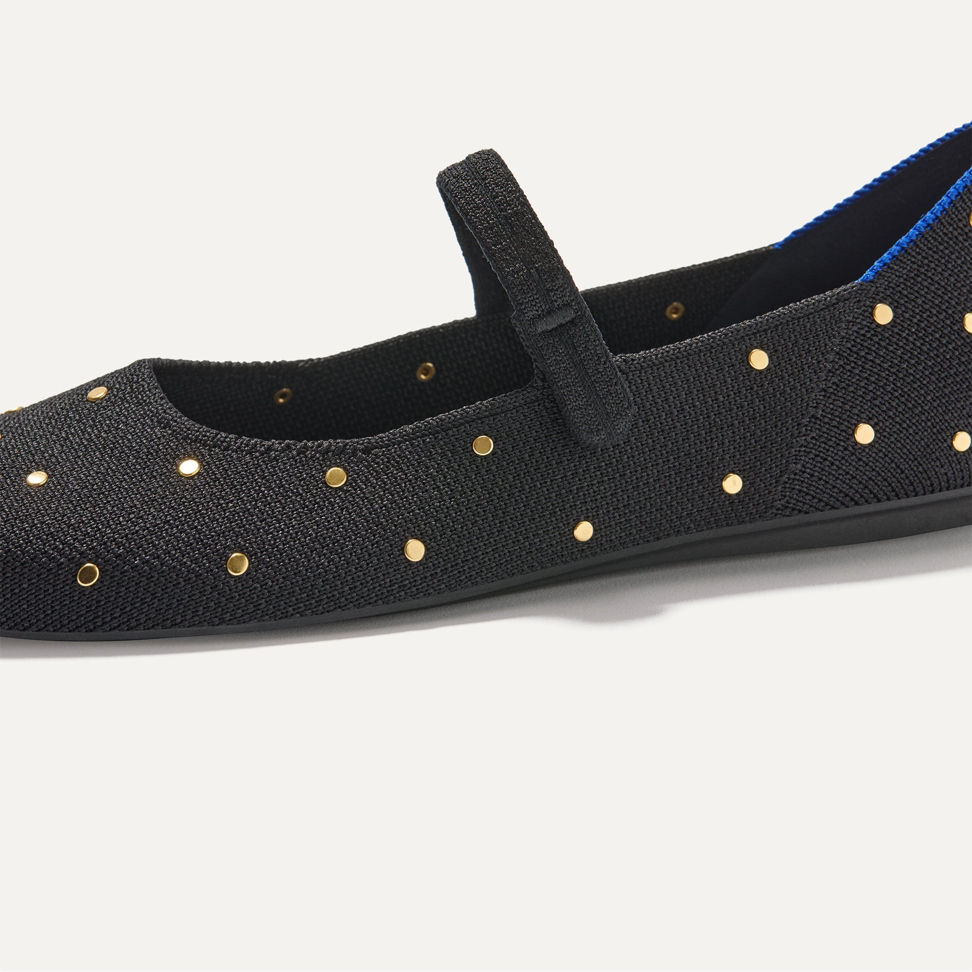 The Square Mary Jane - Studded Black