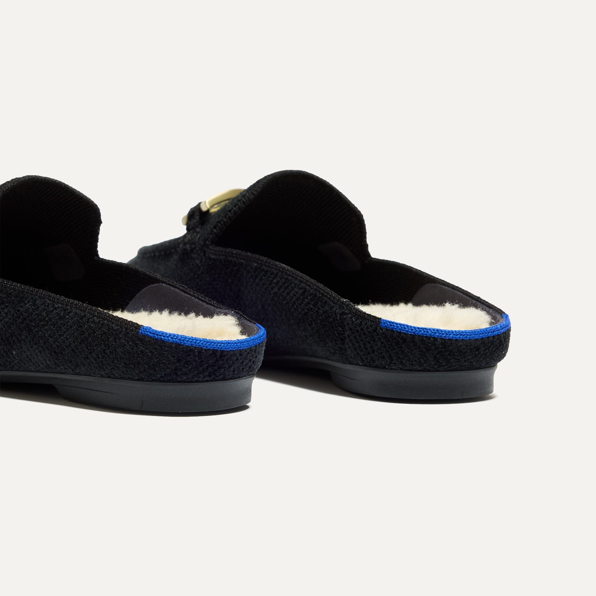 The ReVelvet™ Cozy Bit Loafer Mule - ReVelvet™ Black